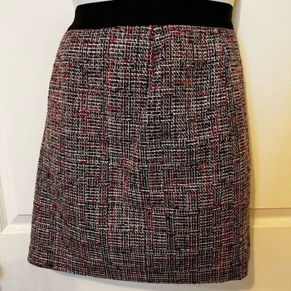 ABM Liz Claiborne Sz 10 Pencil skirt black white lined petite 10p Zipper - Picture 8 of 8